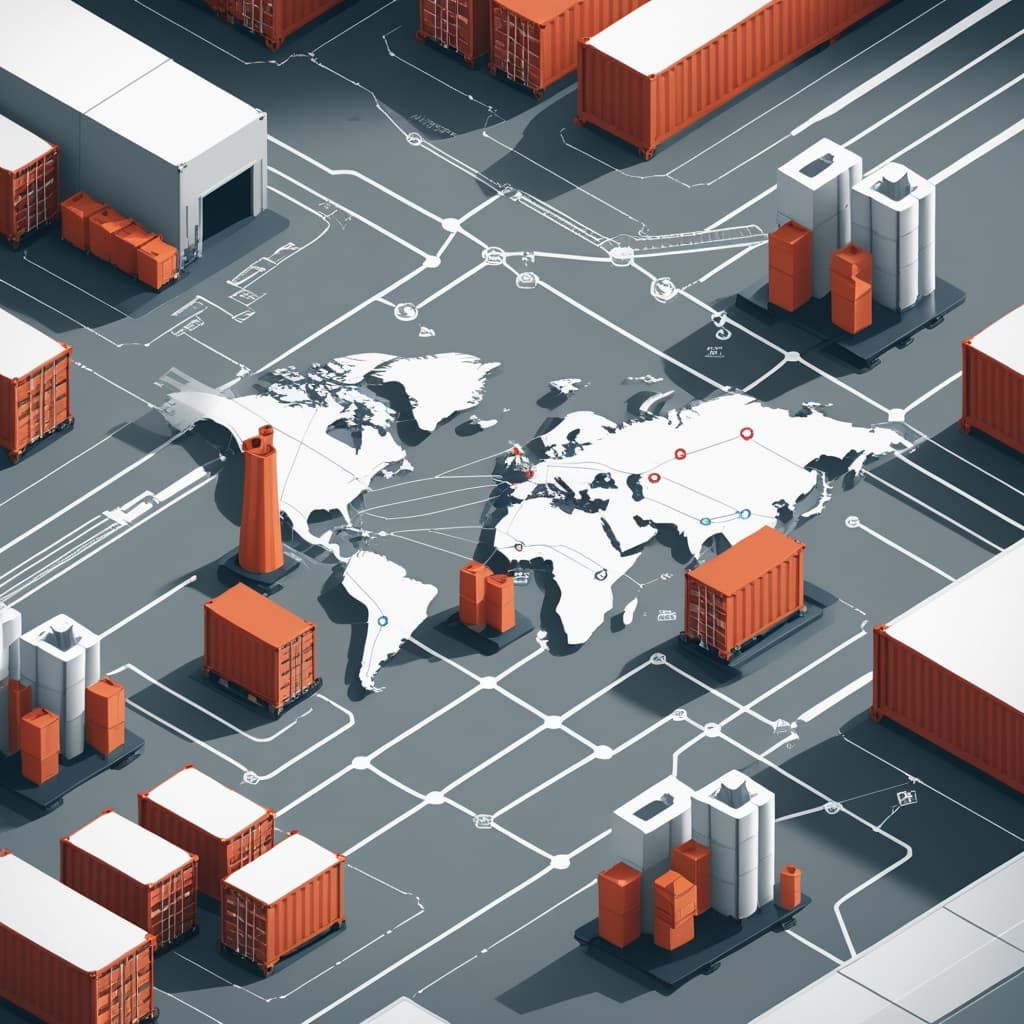 Global textile supply chain map